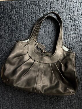 Coach Black Leather Shoulder Bag